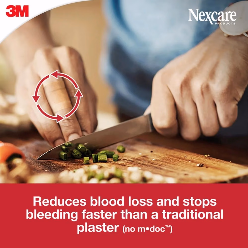 3M Nexcare Blood Stop Fabric Bandages - Assorted Size - 14 Bandages 5