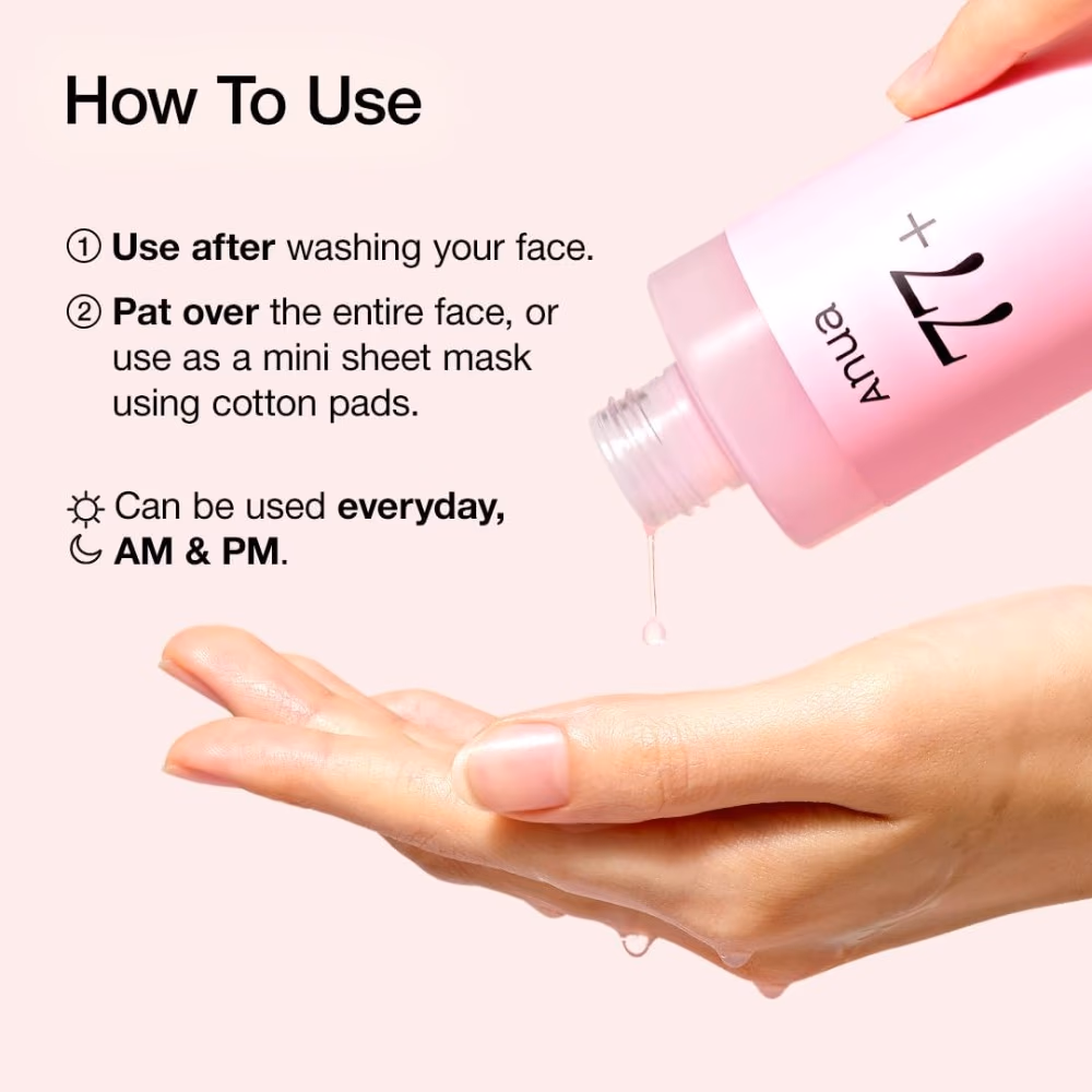 Anua Peach 77 Niacin Essence Toner 250ml - Hydrating Toner With 77% Peach And Niacinamide To Brighten Skin. 2