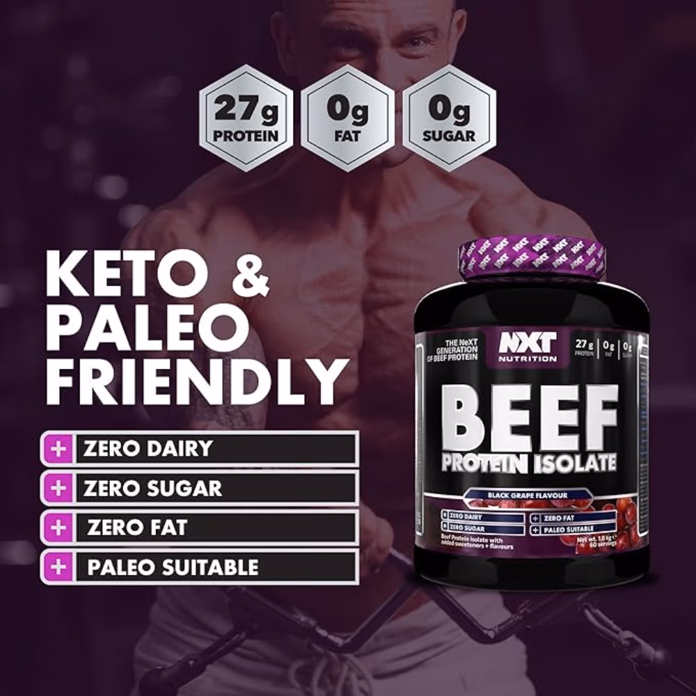 NXT Beef Protein Isolate Black Grape 1.8Kg 4