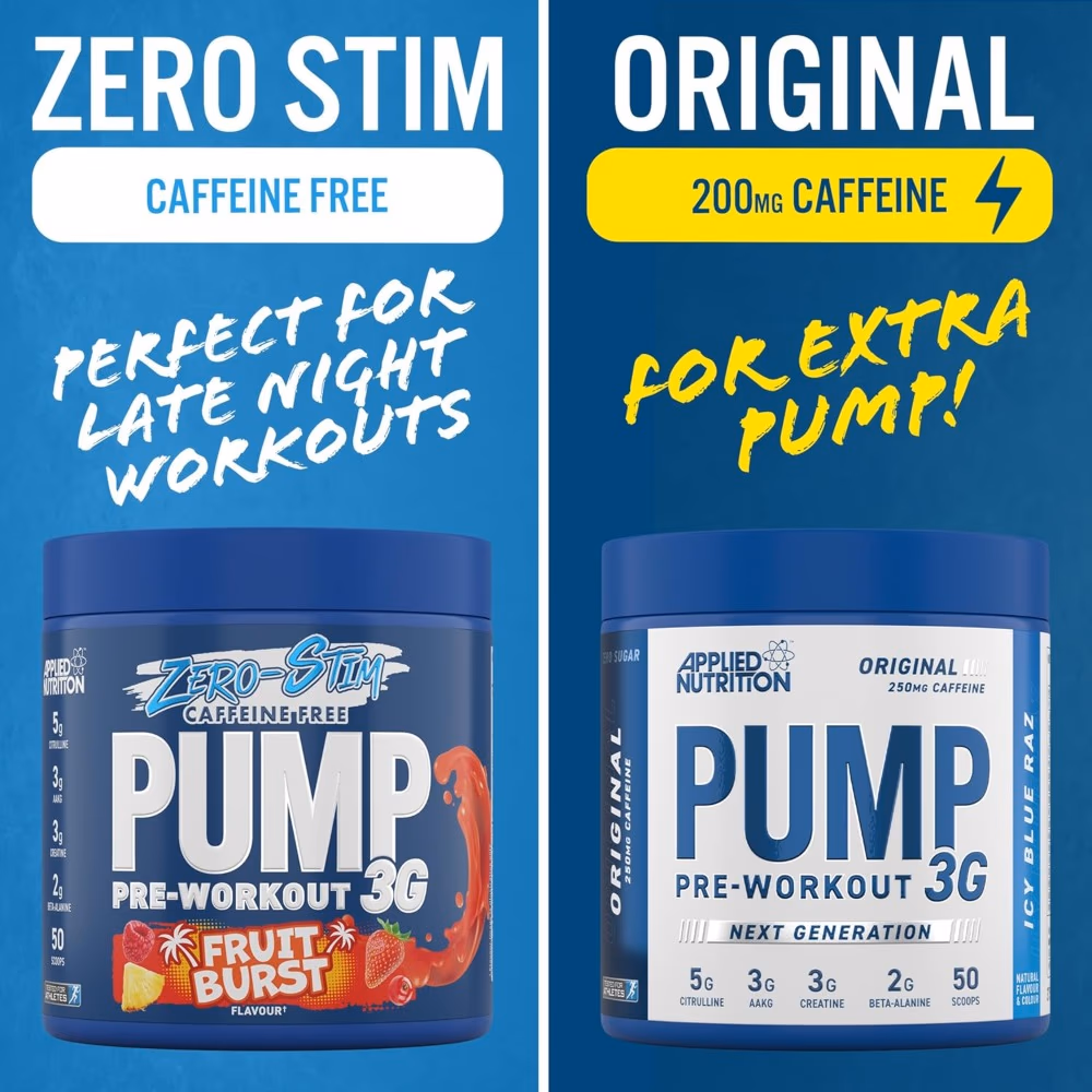 Applied Nutrition Pump 3G Pre-Workout Fruit Burst Flavor - 375gm 3