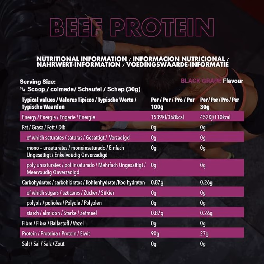 NXT Beef Protein Isolate Black Grape 1.8Kg 5
