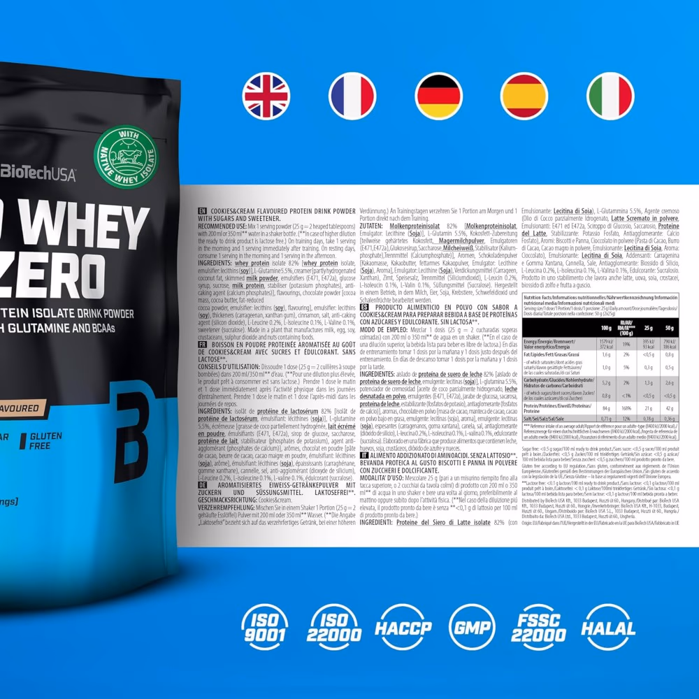 BioTechUSA ISO Whey Zero Pineapple Mango 500gm 4