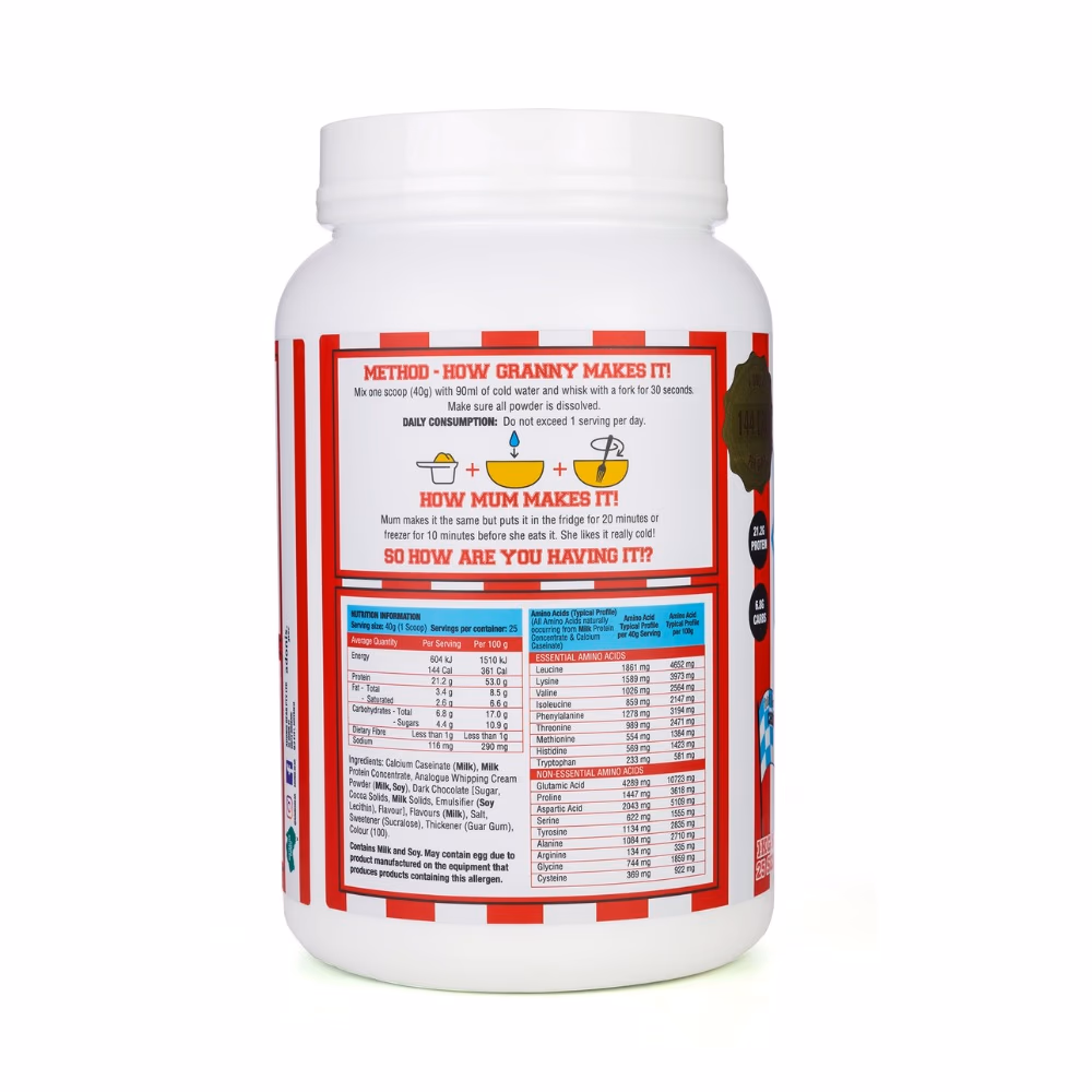 Adonis Casein Protein Cookie Dough Banana Choco Chip 1Kg 3