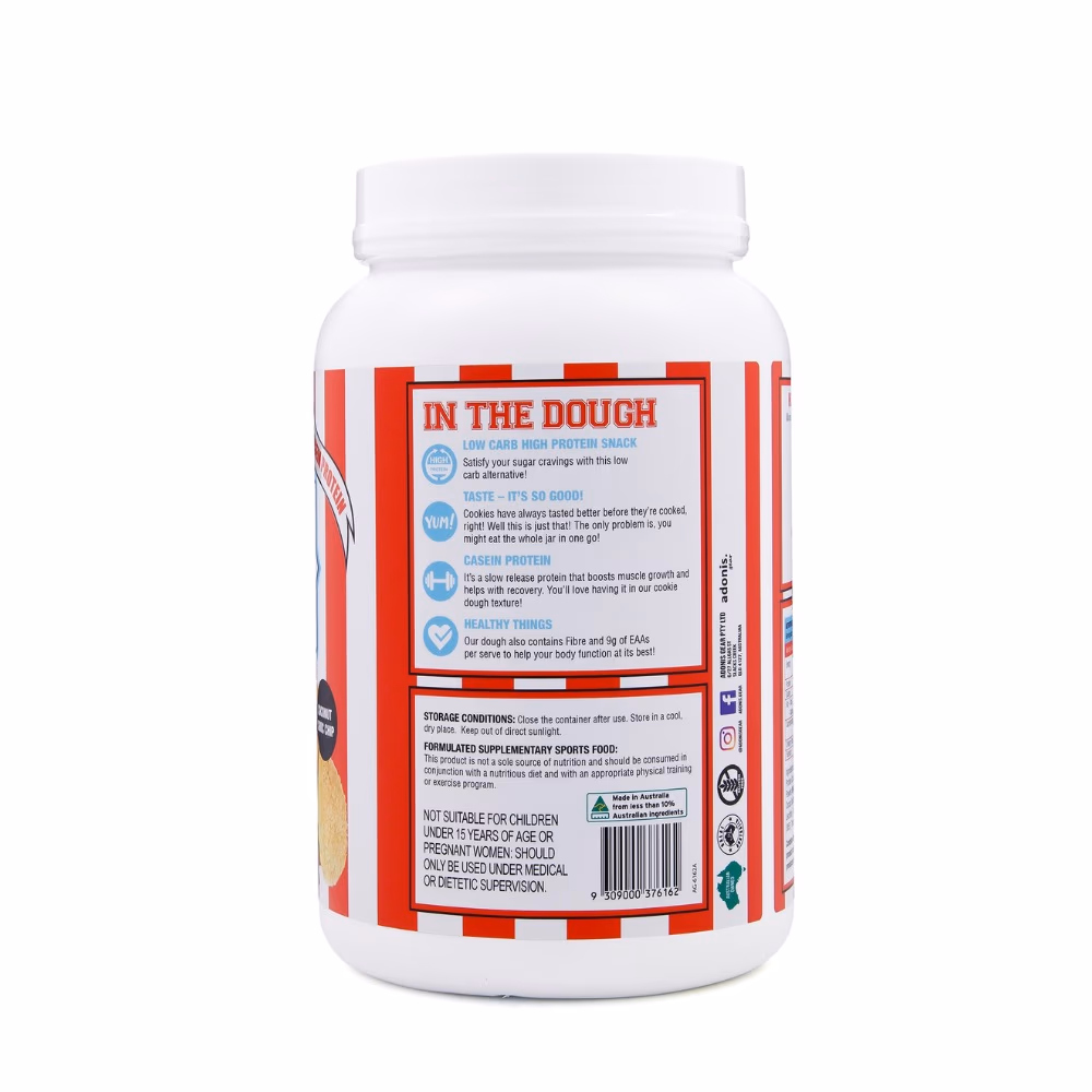 Adonis Casein Protein Cookie Dough Coconut Choco Chip 1kg 4