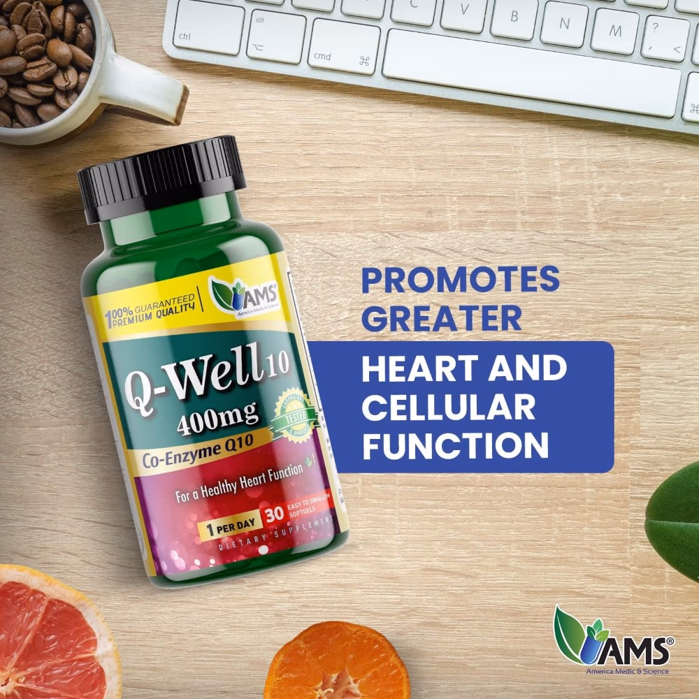 AMS CoQ-10 400Mg 30 Softgels 4