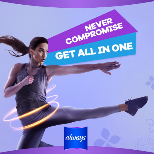 Always All In One Ultra Thin Night Sanitary Pads with Wings 12s 2