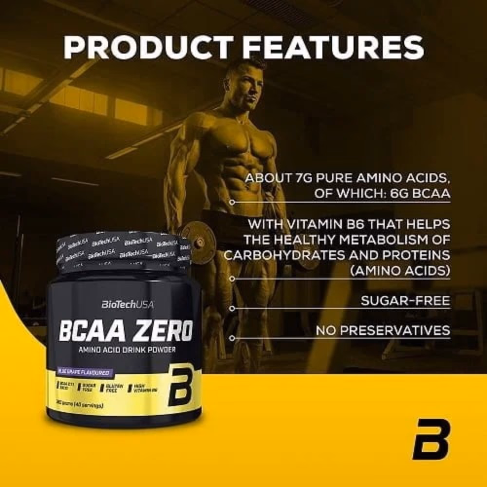 BioTechUSA BCAA Zero Green Apple 360g 4