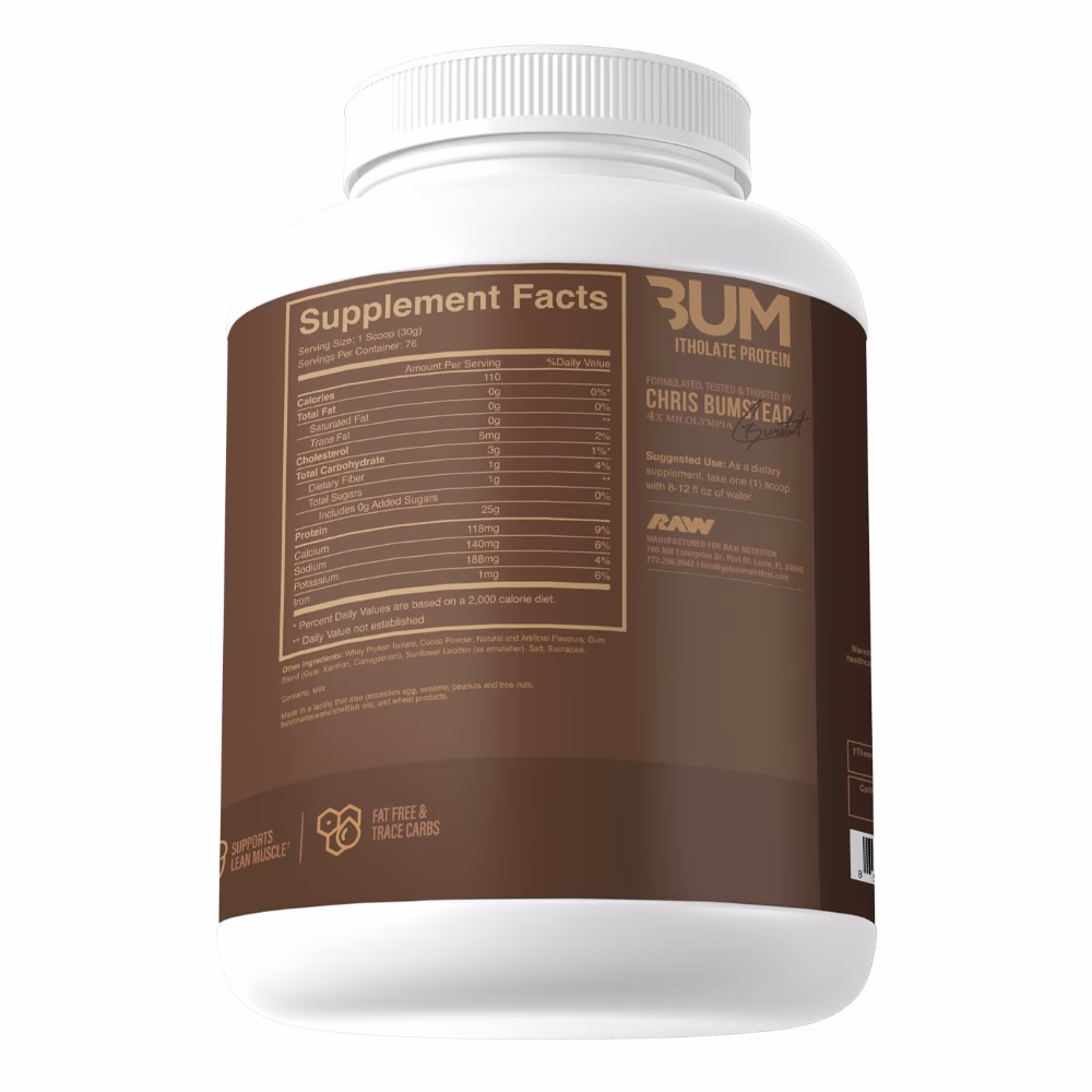Raw Cbum Whey Blend Itholate Protein Chocolate 2.2kg 2