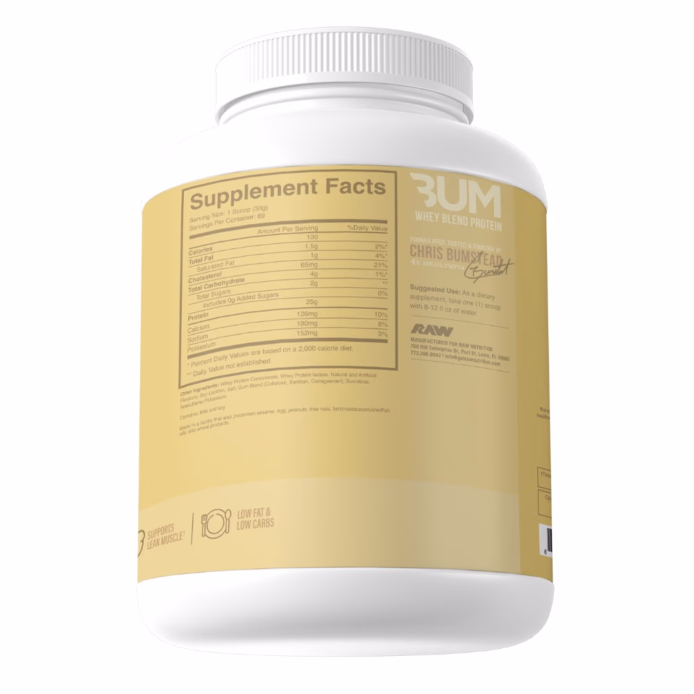 Raw Cbum Whey Blend Protein Vanilla 2.2kg 3