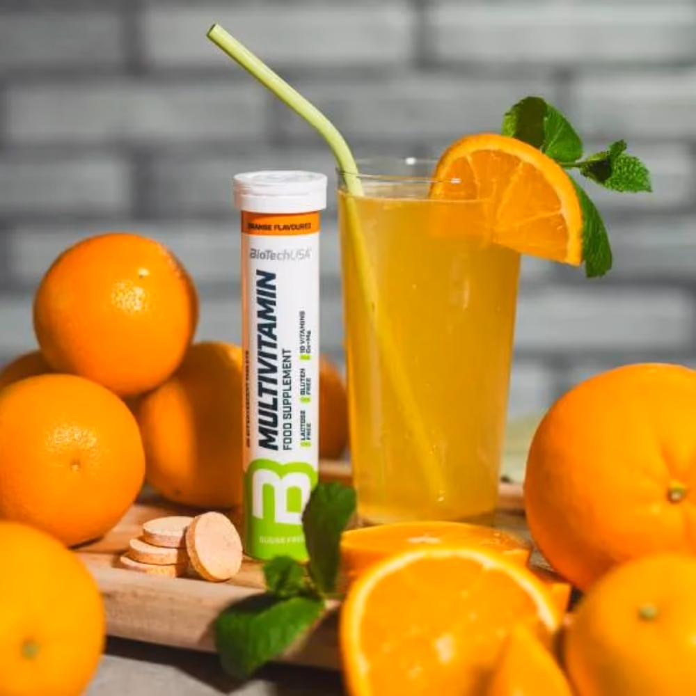 BioTechUSA Multivitamin Effervescent Orange Flavor - 20 Tablets 3