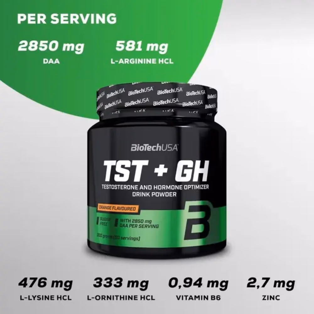 BioTechUSA TST Plus GH Orange Flavor - 300g 3