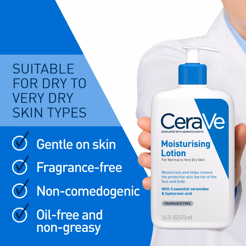 CeraVe Moisturizing Lotion 473ml - For Dry to Very Dry Skin 5