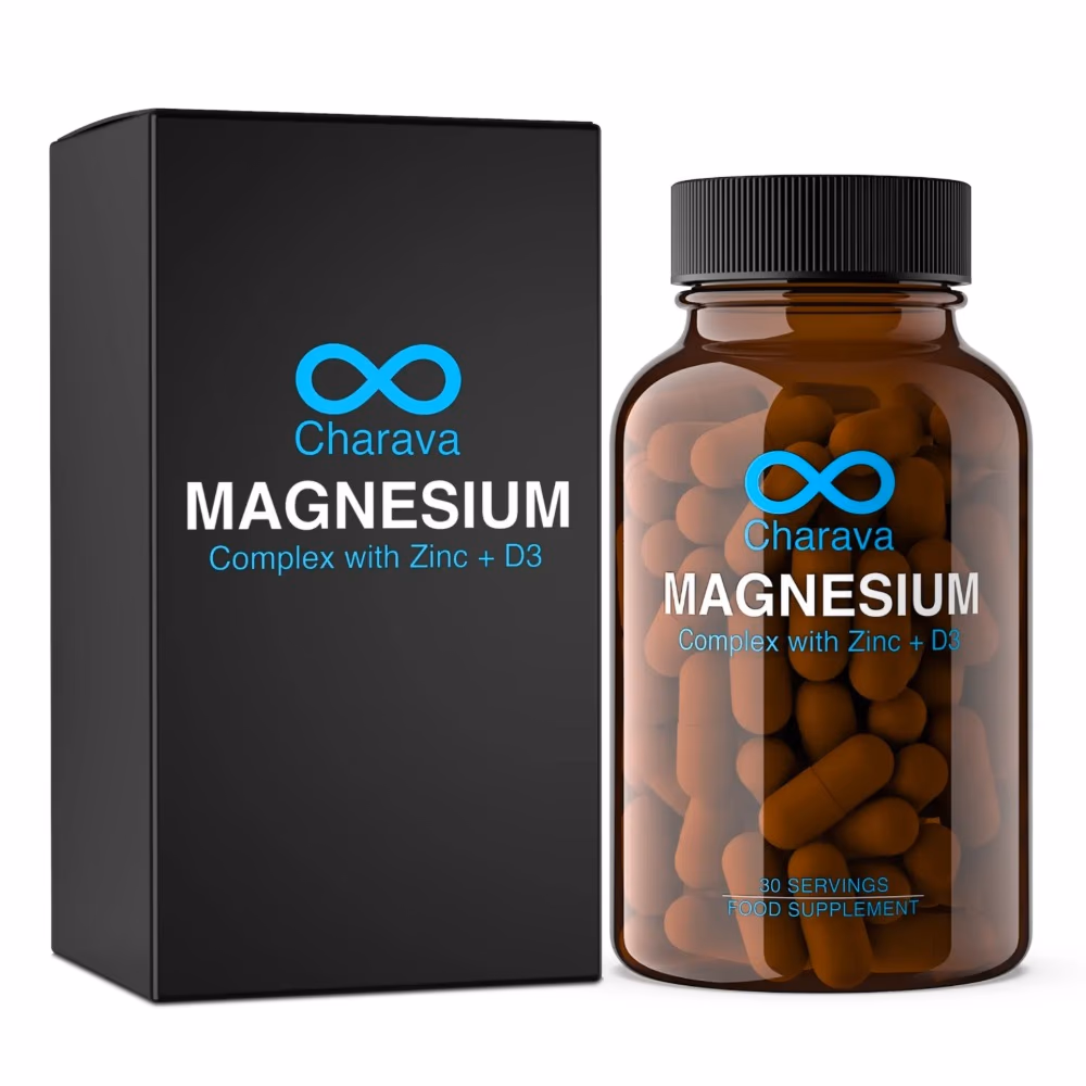 Charava Magnesium Complex with Zinc + Vitamin D3- 30 Capsules  2