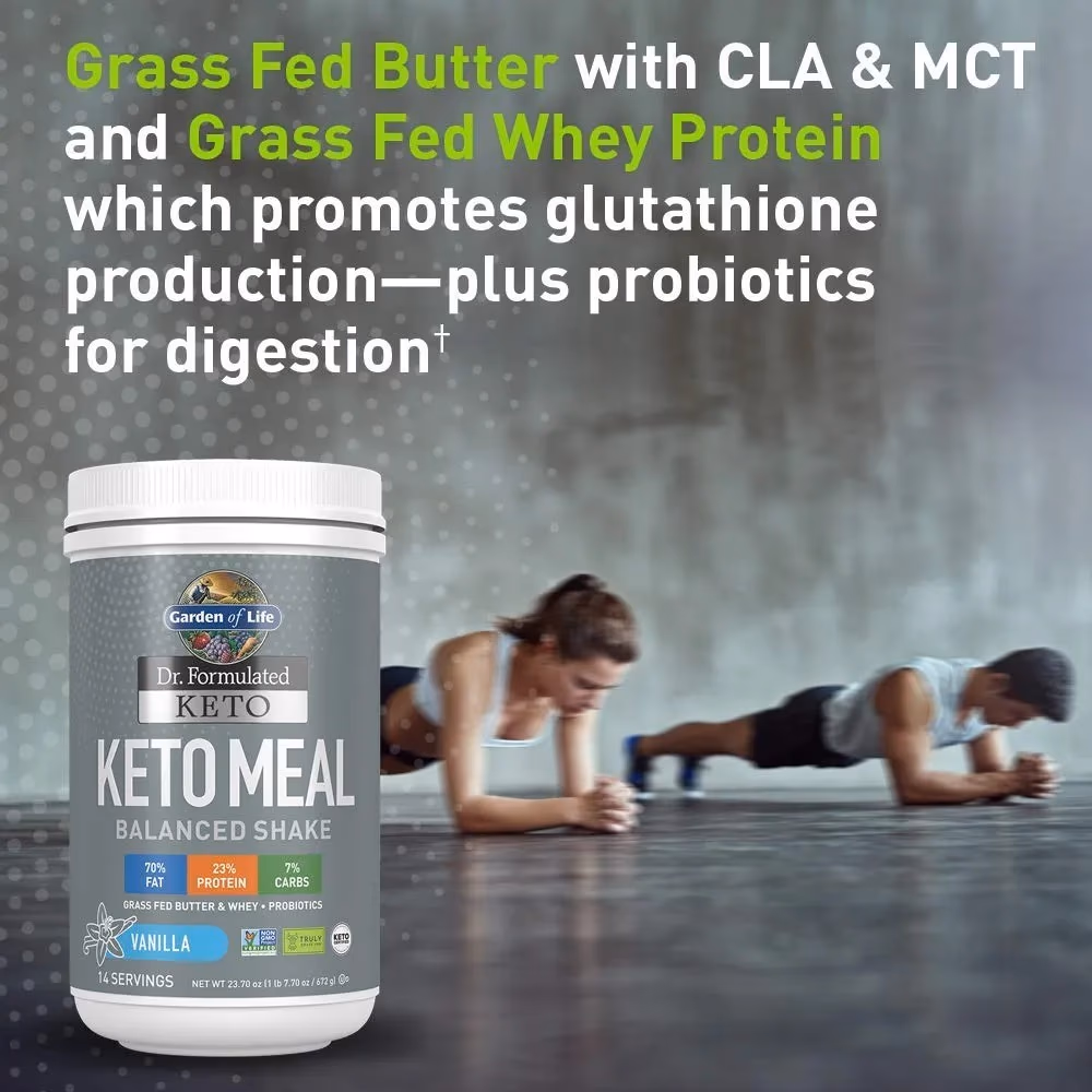 Garden of Life Dr. Formulated Keto Meal Balanced Shake 672g Vanilla 3