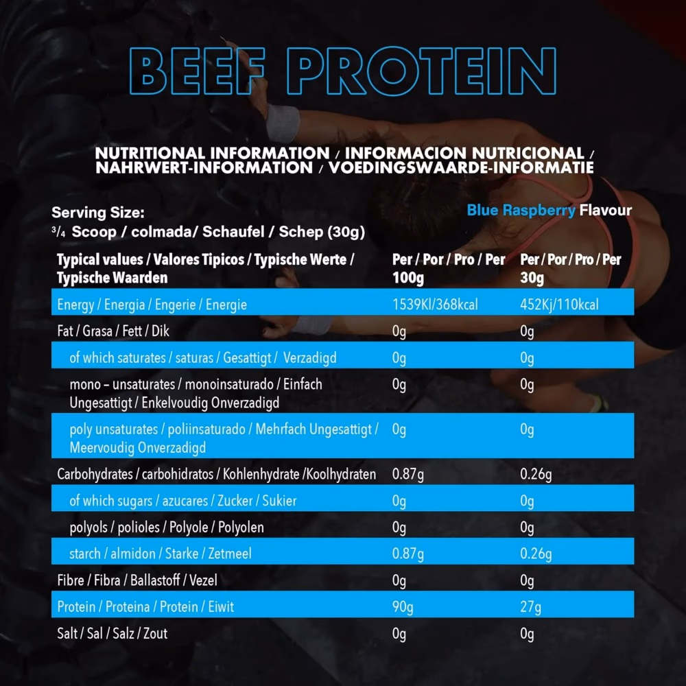 NXT Beef Protein Isolate Blue Raspberry 1.8Kg 5