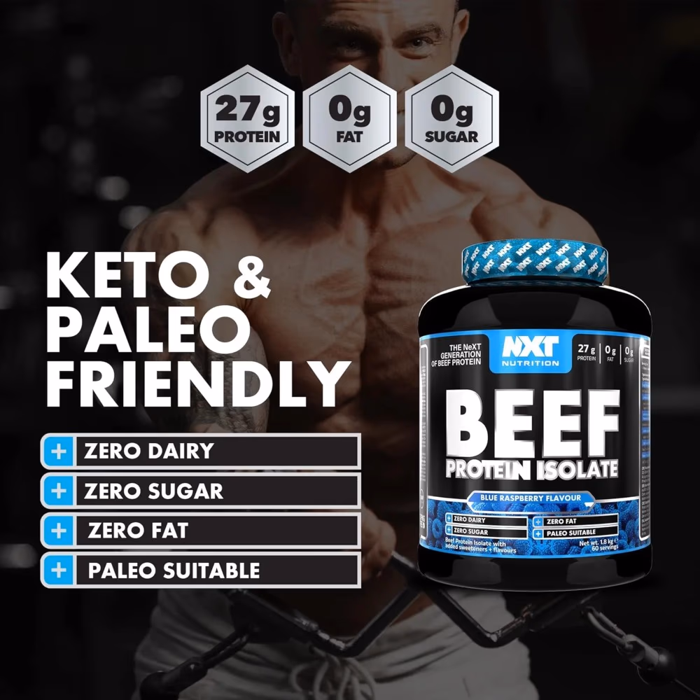 NXT Beef Protein Isolate Blue Raspberry 1.8Kg 4