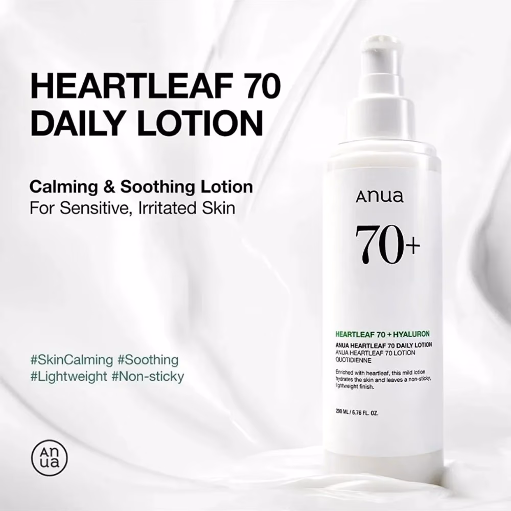 Anua Heartleaf 70% Daily Lotion 200ml - Lightweight Lotion With 70% Heartleaf Extract To Soothe And Moisturize Skin. 5