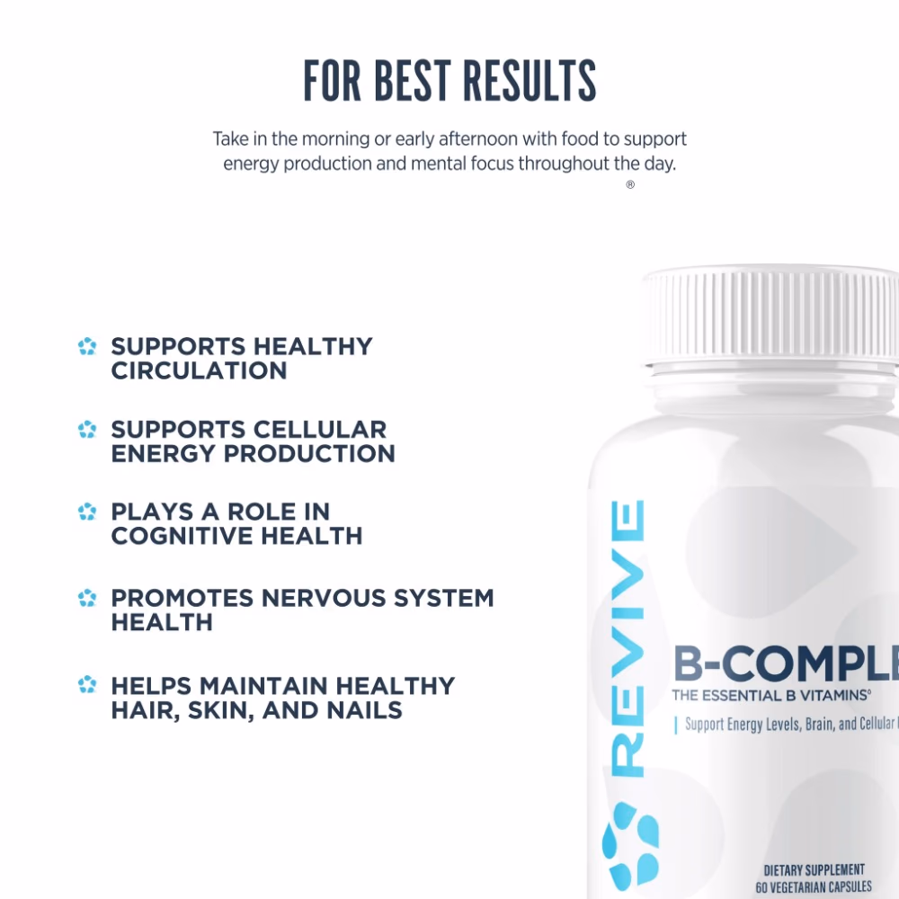 Revive B-Complex 60 Veg Capsules 2