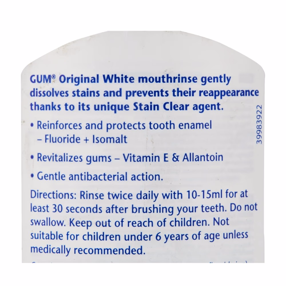 GUM Original White Mouthwash 300ml 2
