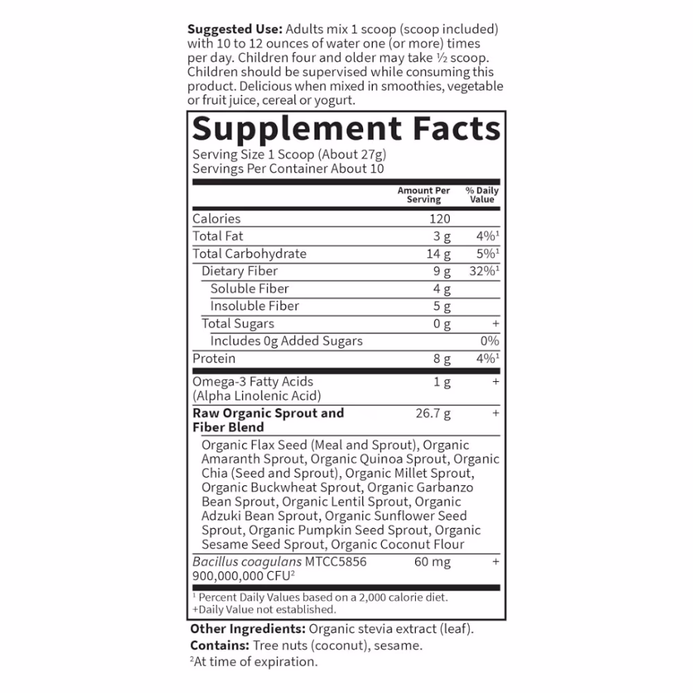 Garden of Life Raw Fiber Organic 1 lb 2