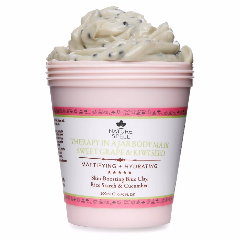 Nature Spell Sweet Grape Kiwi Seed Body Mask 200ml 5