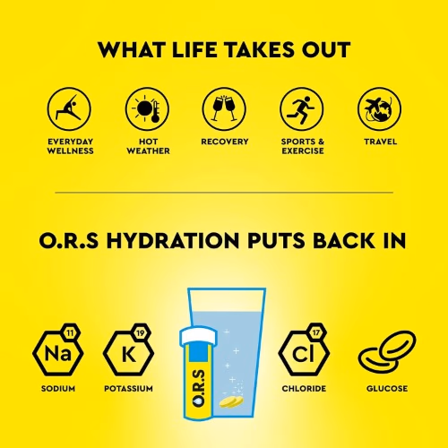 ORS Soluble Sports Hydration Tablets with Natural Lemon Flavour - 24 Tablets 2