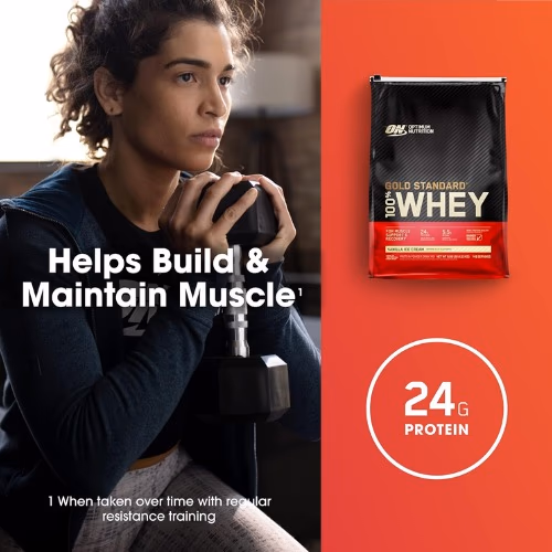 Optimum Nutrition 100% Gold Standard Whey Strawberry 10LB 2