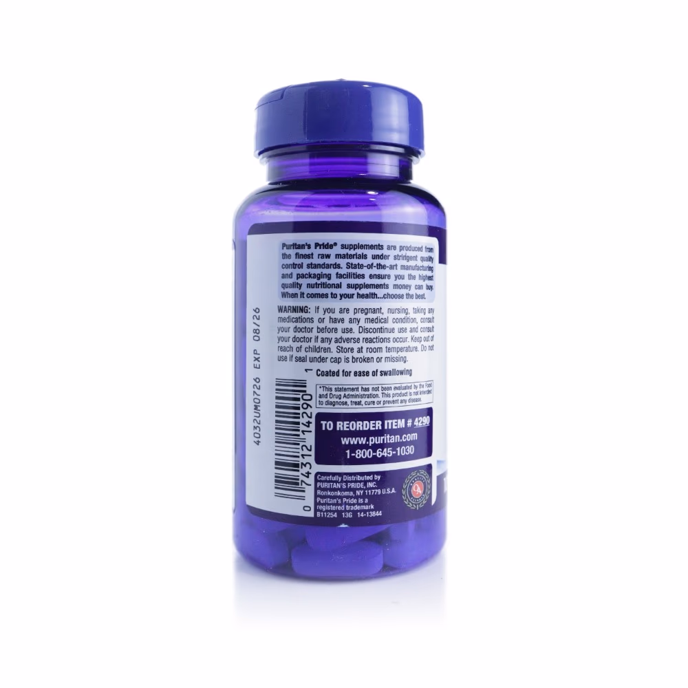Puritans Pride Chelated Calcium Magnesium Zinc – 100 Caplets 2