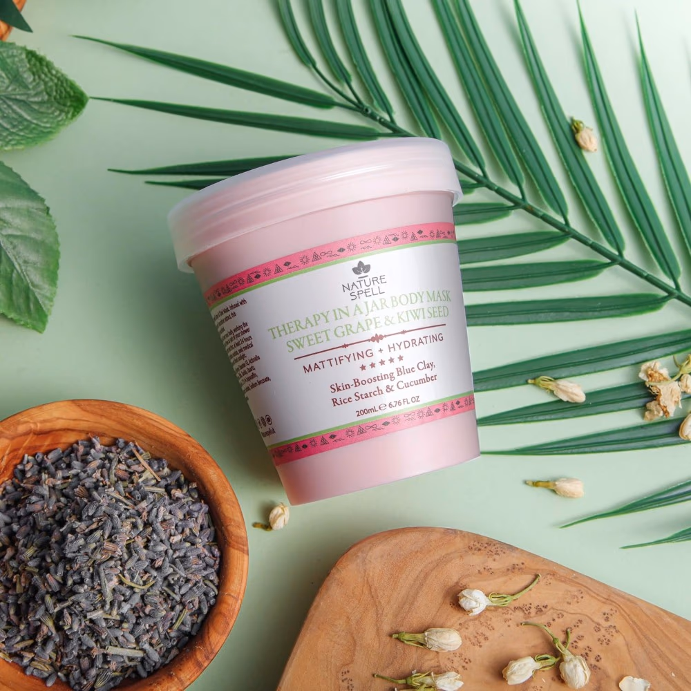 Nature Spell Sweet Grape Kiwi Seed Body Mask 200ml 2