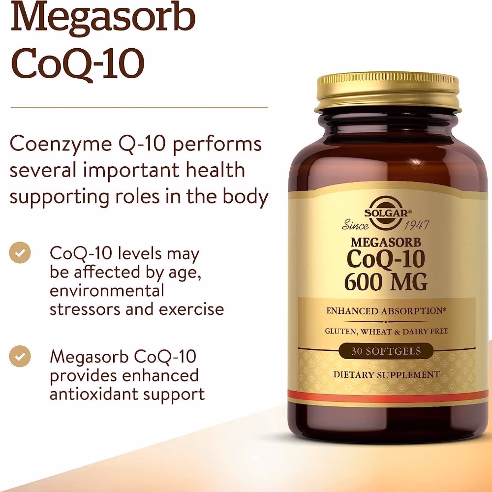 Solgar Megasorb CoQ-10 600mg 30 Softgels 3