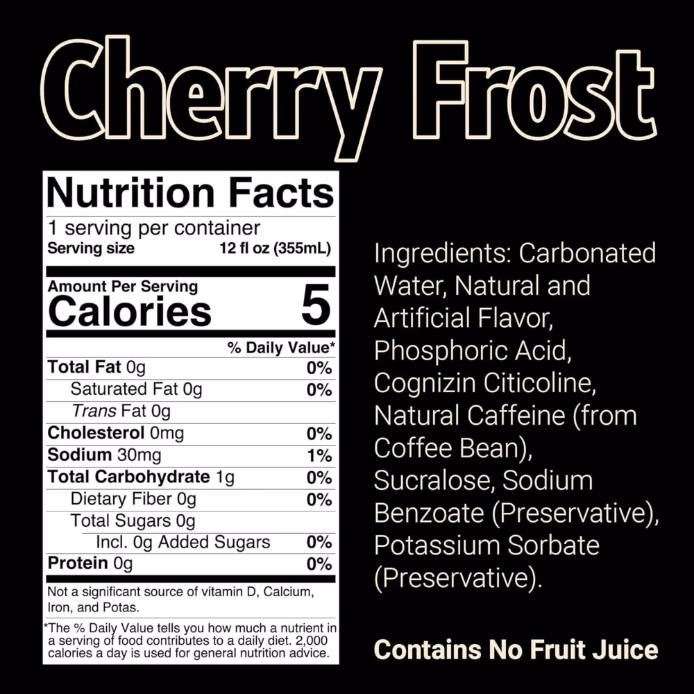 Raw Bum Energy Ready to Drink Cherry Frost 355ml 4
