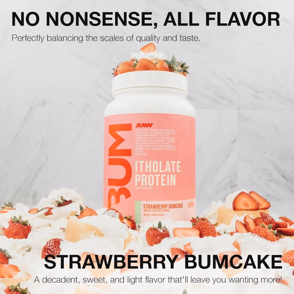 RAW Bum Itholate Protein  Strawberry Bumcake - 742g 3