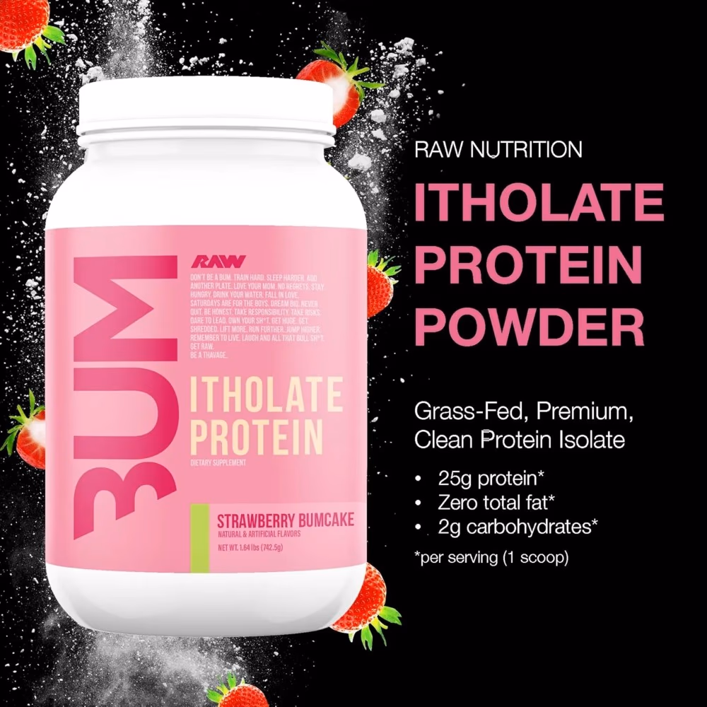 RAW Bum Itholate Protein  Strawberry Bumcake - 742g 4