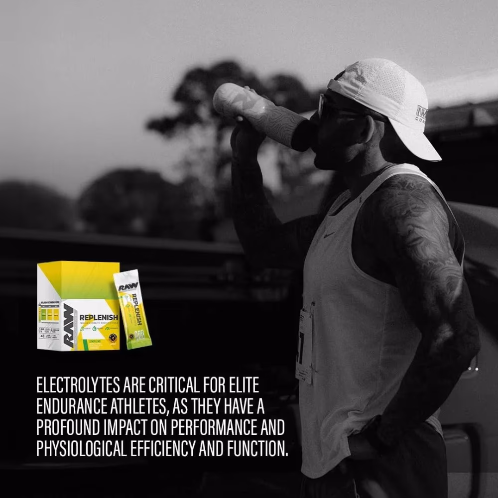 Raw Nutrition Replenish 20 Stick Pack - Lemon Lime Flavor 6