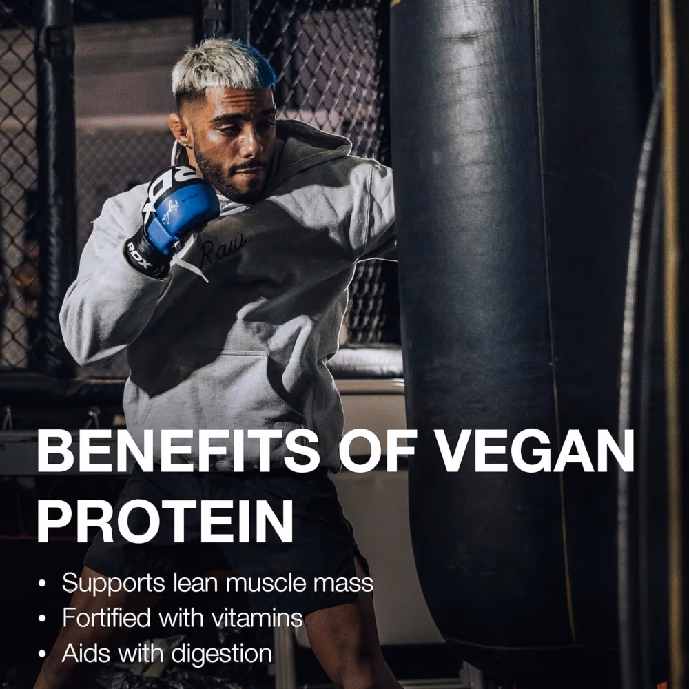 Raw Vegan Protein Cookies & Cream 825 Gm + Free Shaker  4