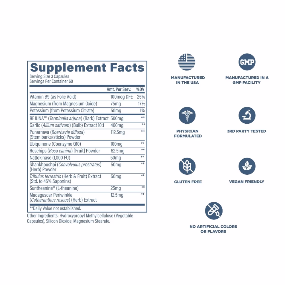 Revive Blood Pressure - 180 Vegetarian Capsules 6