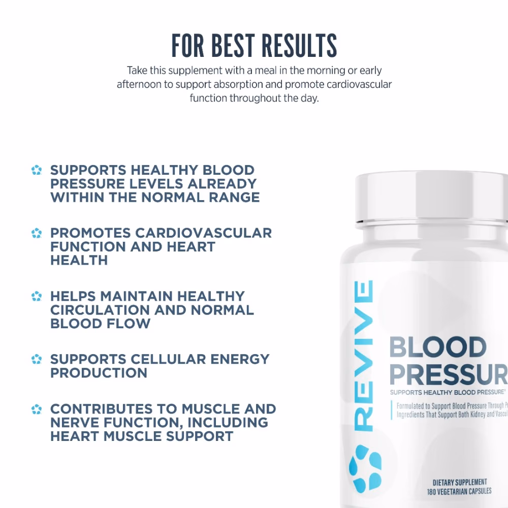 Revive Blood Pressure - 180 Vegetarian Capsules 2