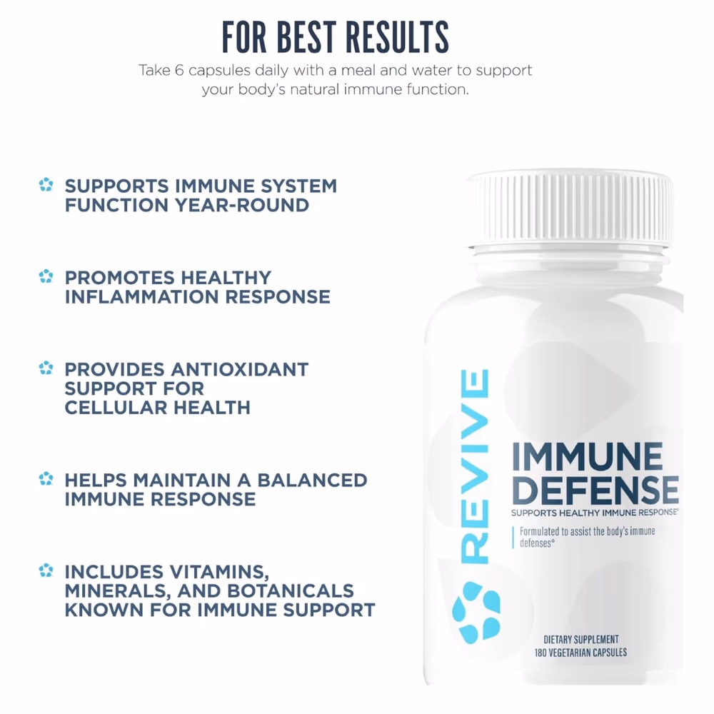 Revive Immune Defense Vegetarian Capsules 180s 4