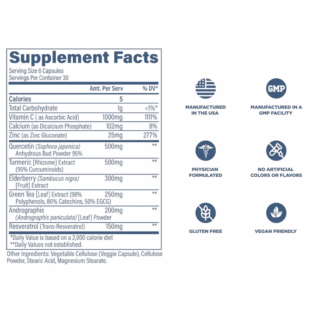Revive Immune Defense Vegetarian Capsules 180s 2