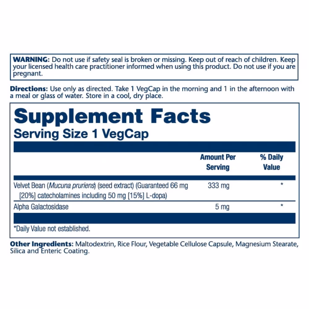 Solaray DopaBean 333mg -60 Capsules 2