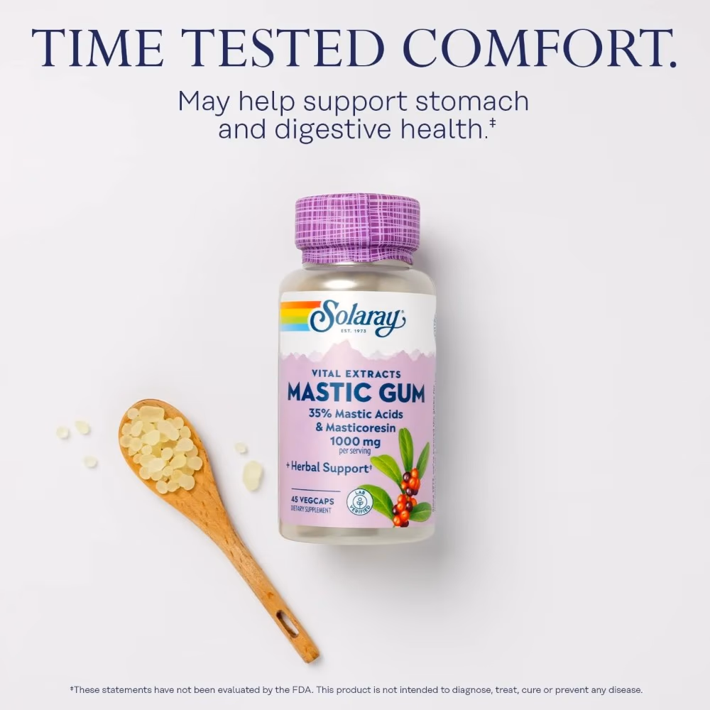 Solaray Mastic Gum 500mg-45 Capsules 4