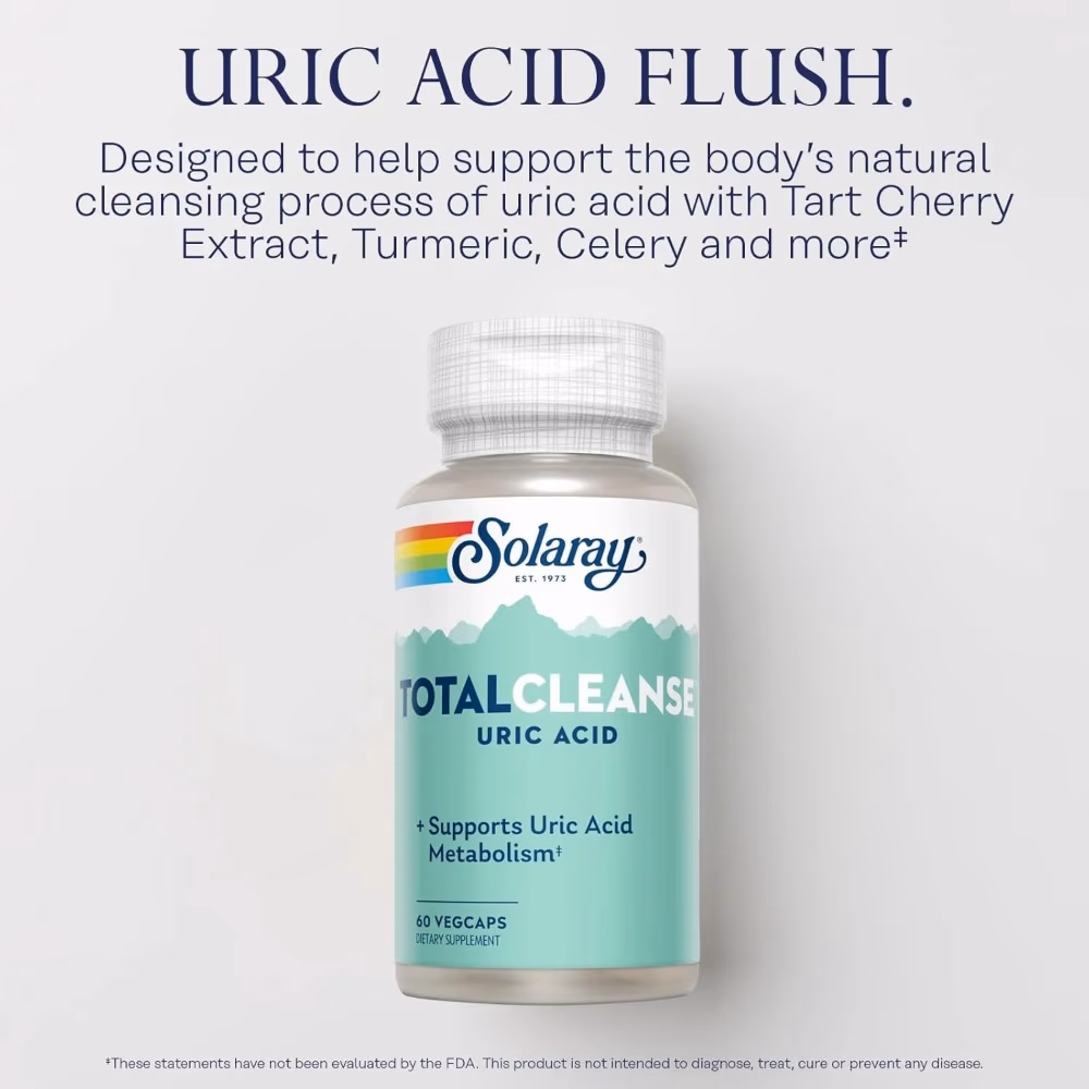 Solaray Total Cleanse Uric Acid-60 Capsules 2