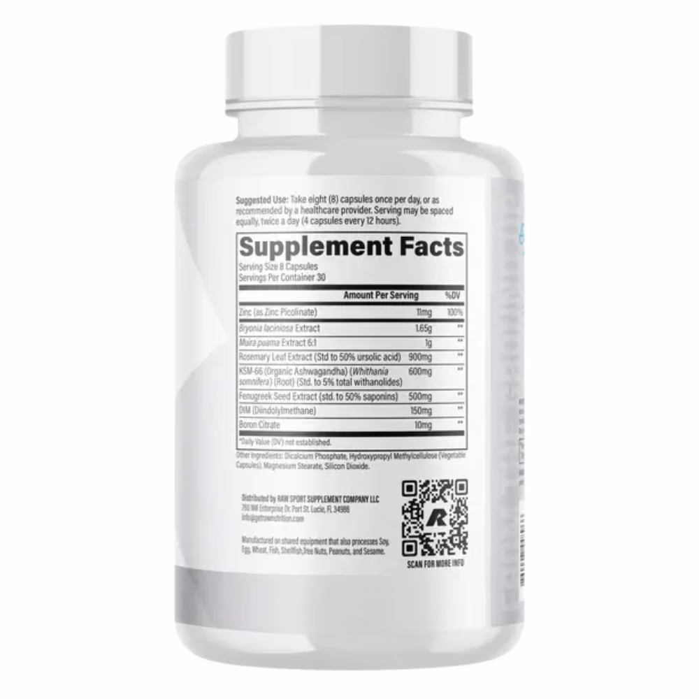 Raw Nutrition Test 240 Capsules 4