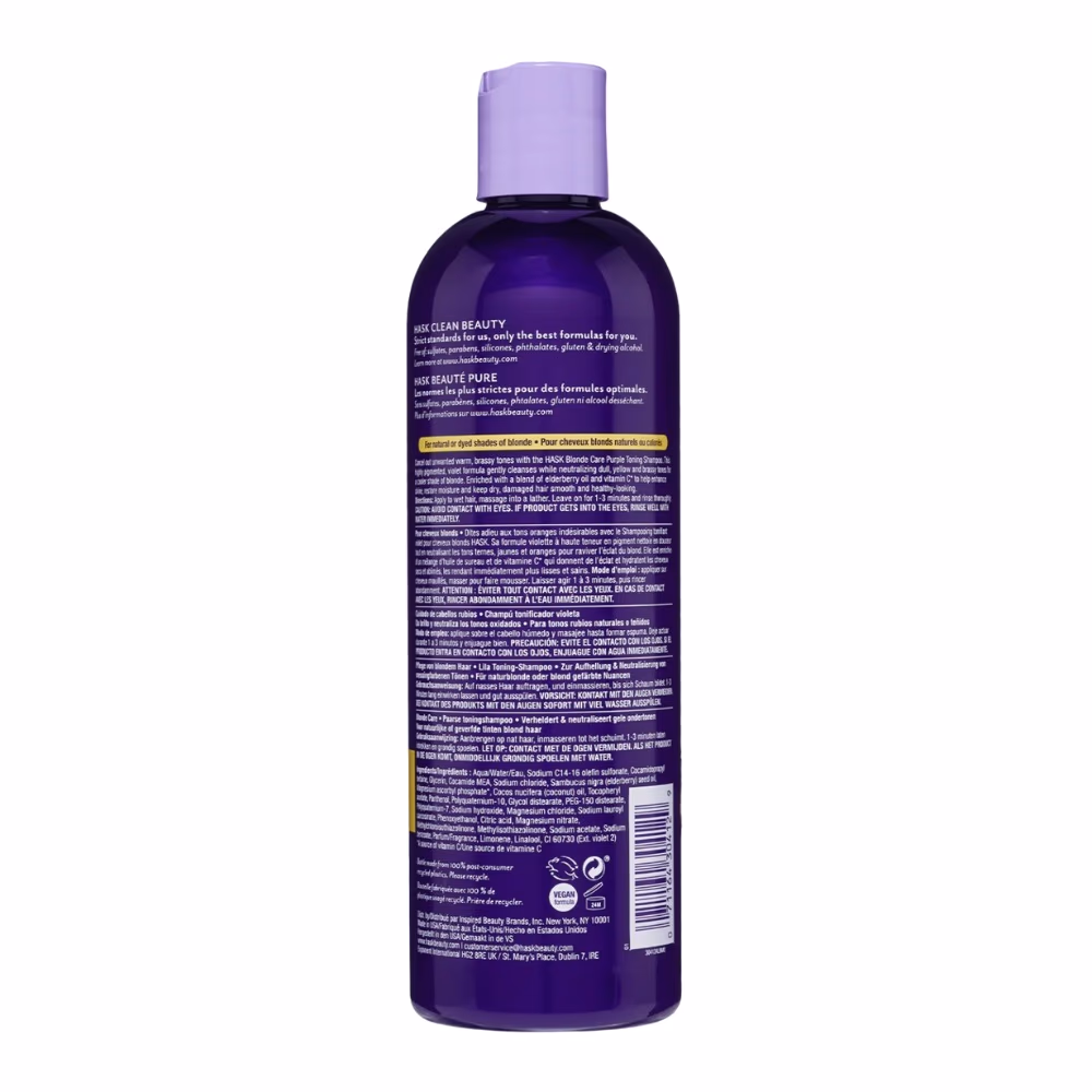 Hask Blonde Care Purple Toning Shampoo 355ml 3