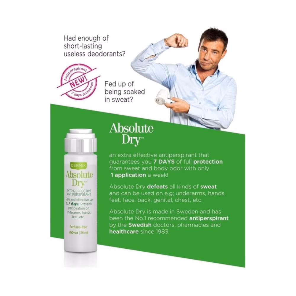 Dermix Absolute Dry 35ml - Powerful antiperspirant for excessive sweating 2