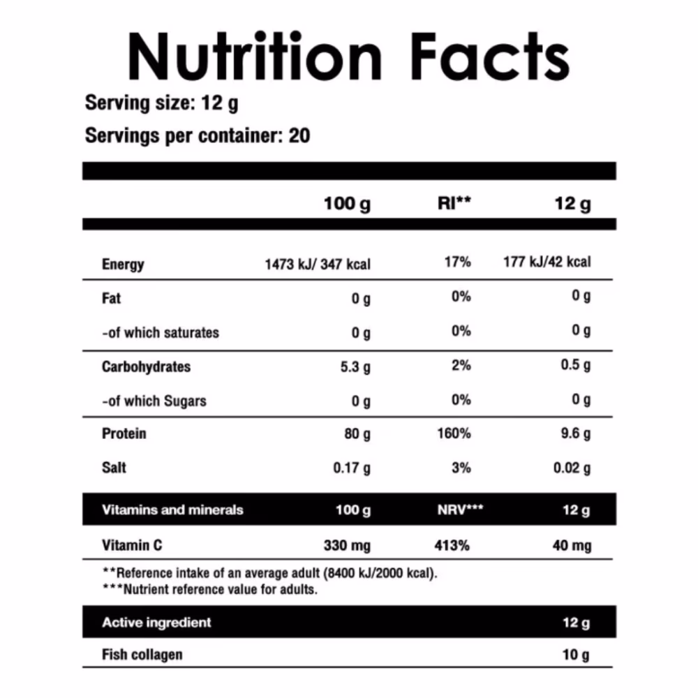 BioTechUSA Marine Collagen Powder Lemon Green Tea 240g: Hydrolyzed Collagen for Skin, Hair & Joint Support 2