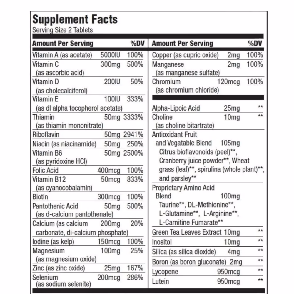 BioTechUSA Multivitamin for Men 60 Capsules: Daily Vitamin & Mineral Complex for Energy, Immunity & Vitality 2