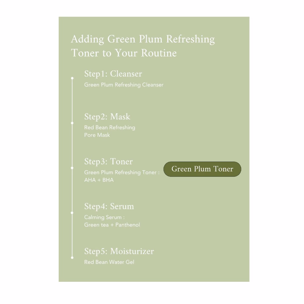 Beauty Of Joseon Green Plum Refreshing Toner: AHA + BHA – 150ml Exfoliating Toner With Green Plum, AHA, And BHA To Smooth Texture And Clarify Pores. 3