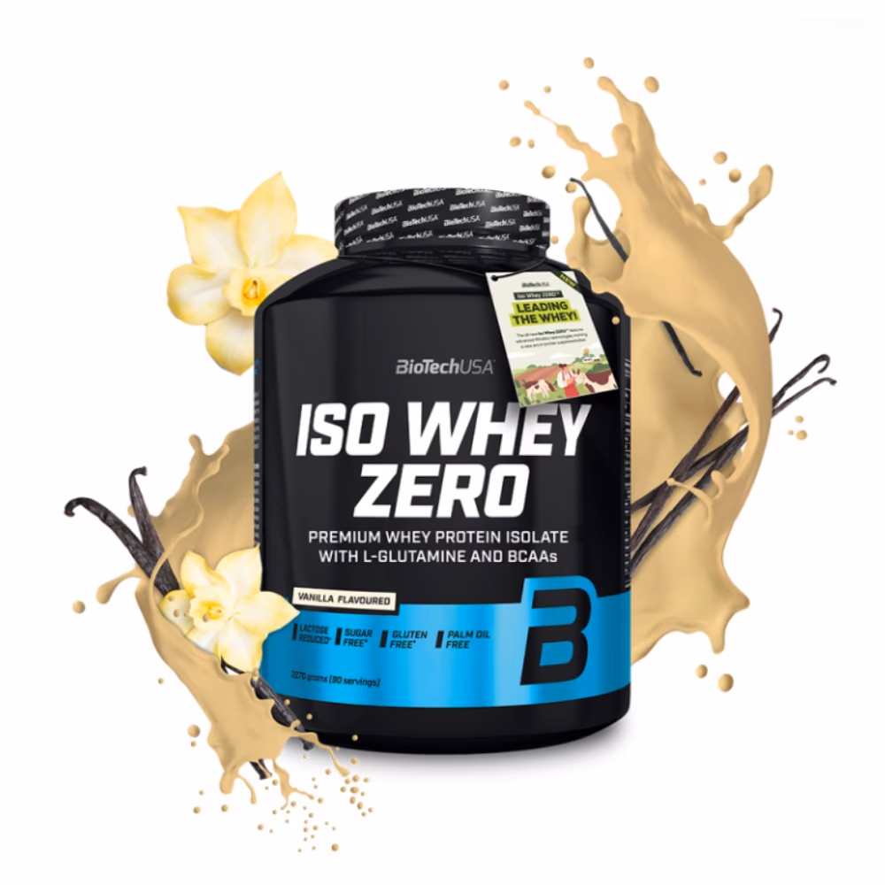 BioTechUSA Iso Whey Zero Vanilla 2270g: Lactose-Free Whey Protein Isolate 3