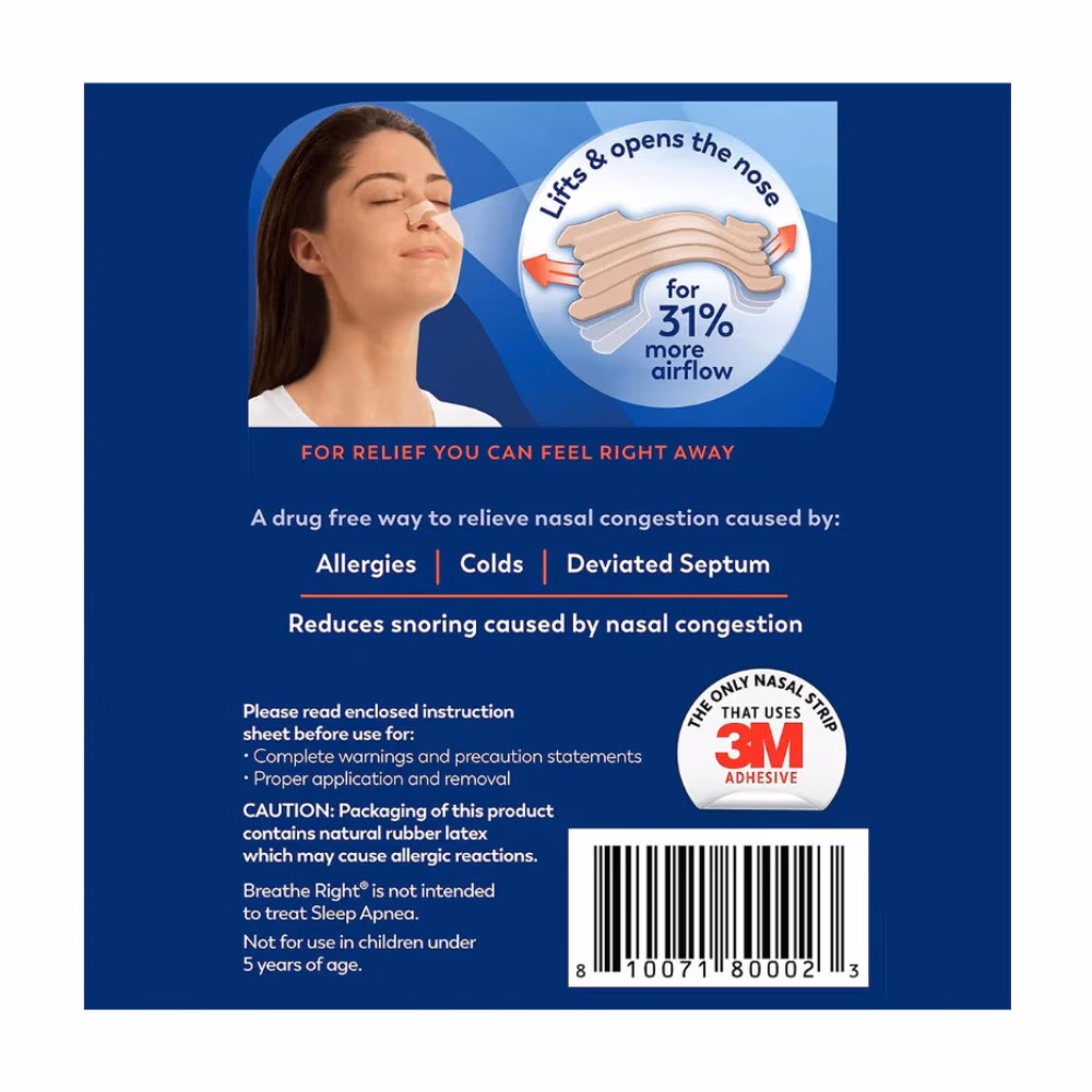 Breathe Right Extra Strength Nasal Strips Tan 26s  3